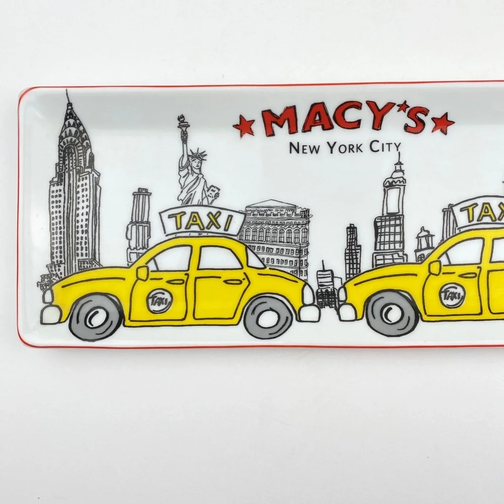 Rare Macy’s New York City yellow taxi serving tray